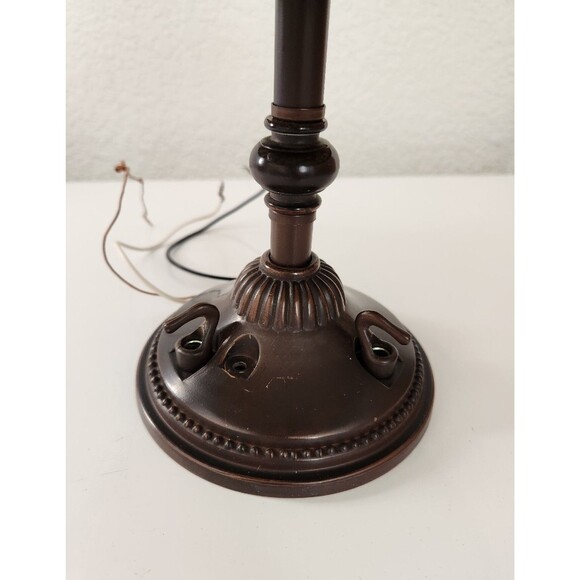 Vintage Tiffany Style Lamp Glass Jewel Wall Mount Light 13"X11.5" - Picture 3 of 10